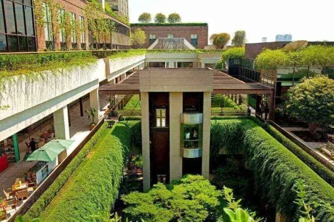 Paisagismo e arquitetura do Complexo Cidade Jardim